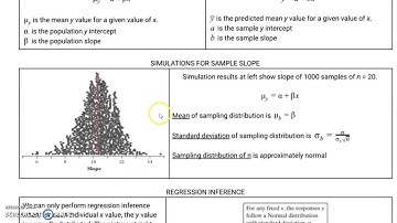 APST - C12 Regression Inference (1 of 2)