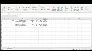 How to create simple construction estimates excel