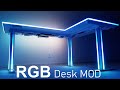 Easy rgb desk mod  cable management  full walkthrough