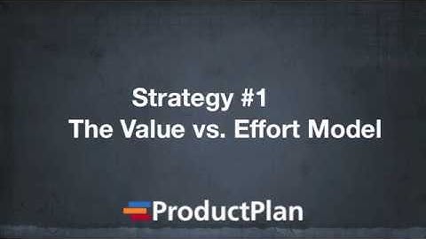Product Roadmap Prioritization: The Value vs. Effort Model
