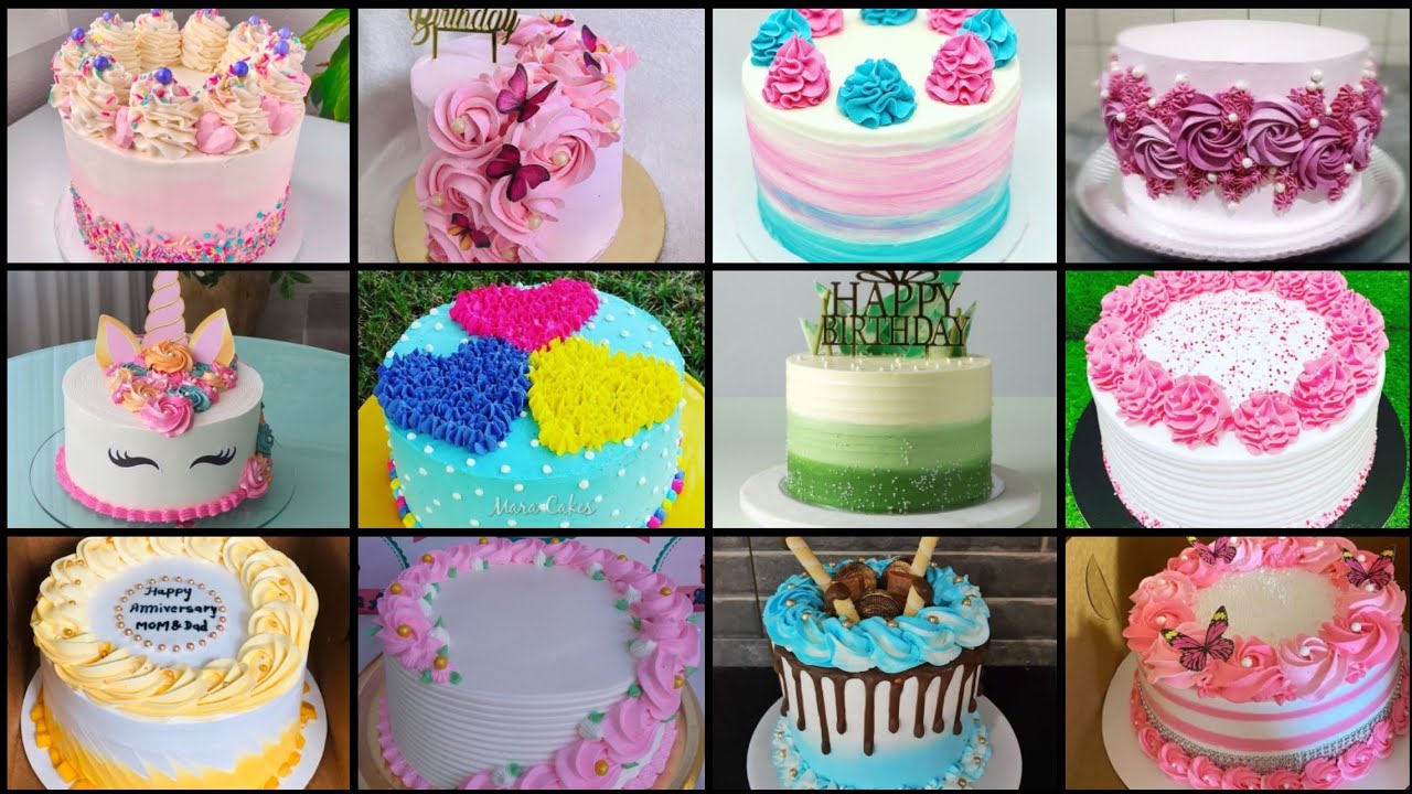 Best Round Cake Decoration ideas for Birthday/Anniversary Latest