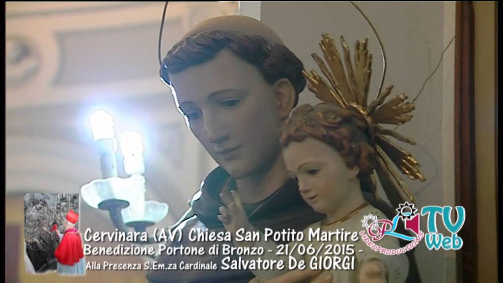 Cervinara Fraz  S Potito Inaugurazione PORTALE DI BRONZO 21 06 2015