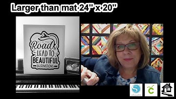 Silhouette Studio- Add Frame to LARGER than mat (24" x 20") Wall Art - Cricut and Cameo