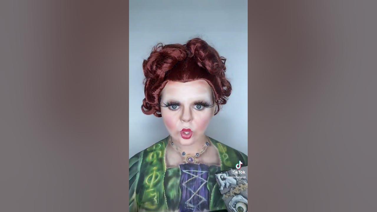 winifred sanderson 🧙‍♀️🎃🕸️🪄 #bodypaint #makeup #shorts #halloween #hocuspocus
