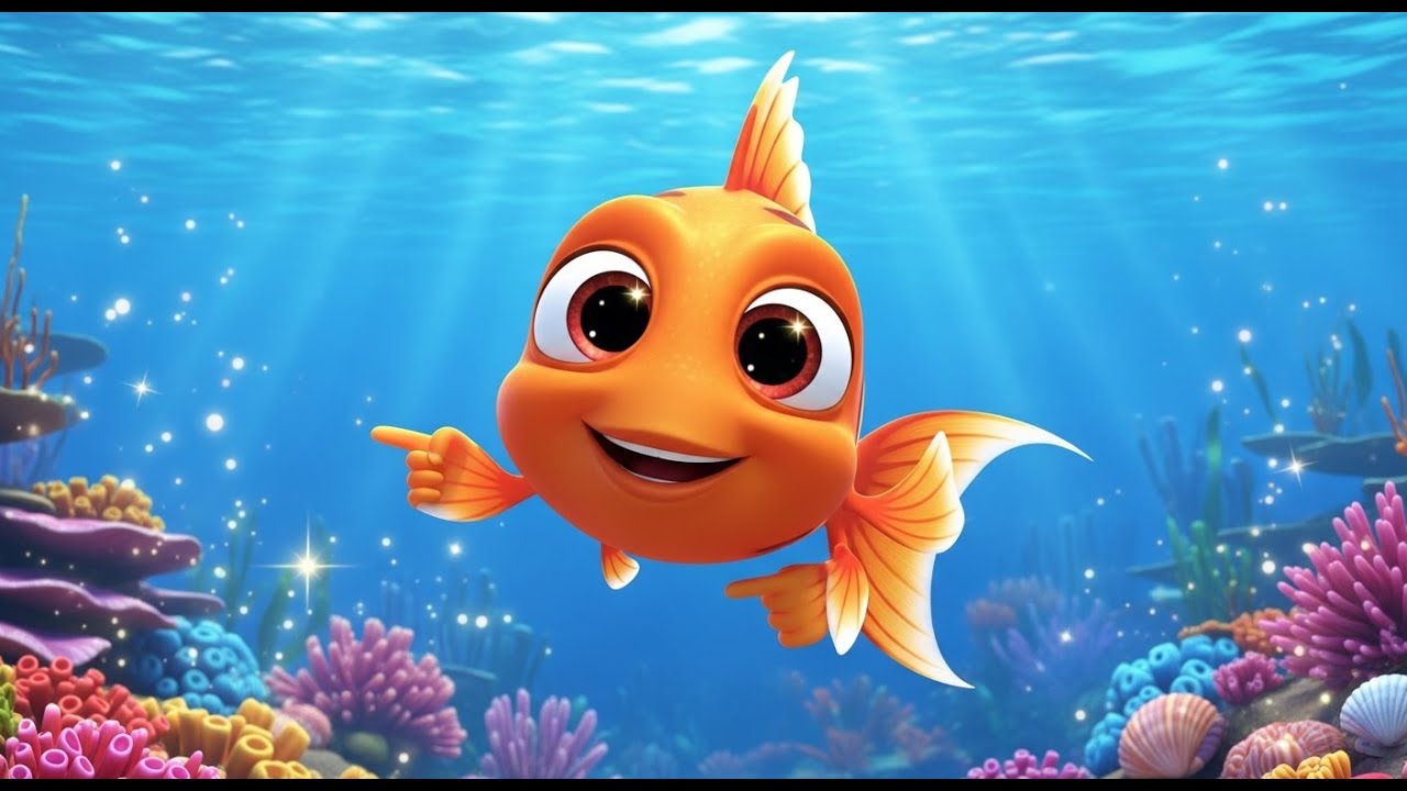 Learn Body Parts with a Little Fish | Fun Educational Kids Song