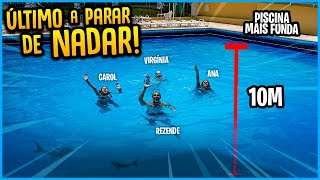 ÚLTIMO A PARAR DE NADAR NA PISCINA MAIS FUNDA GANHA 5000 R$!! [ REZENDE EVIL ] screenshot 4