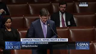 Rep. Brad Schneider Speaks on Amendment to Crack Down on PACs avoiding Transparency