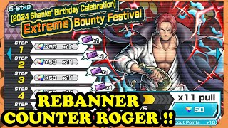 Rebanner Shanks FILM RED !! Test Gacha Yukk 1000 RD | One Piece Bounty Rush