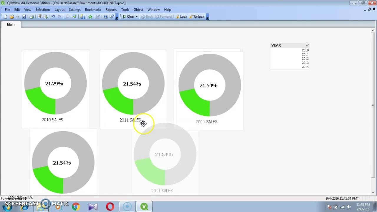 Qlikview Gauge Chart