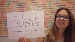 KS2 Word Study: ident