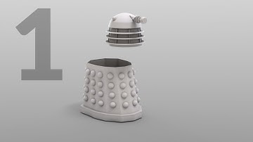 Blender Modelling - Necros Dalek - Part 1 - Skirt, Dome and Neck