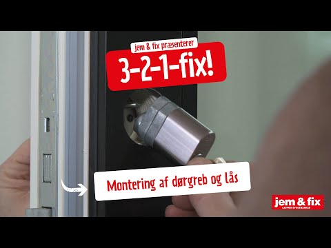 Video: Hvordan ændrer man en dør til en cylinder?