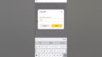 Binance API BINDING WITH VESPER PART 1