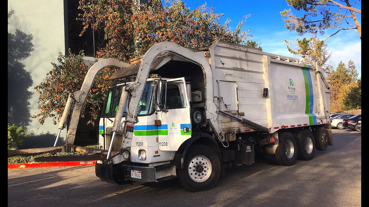 Recology Heil Front Loader w/ Failing Pump - YouTube