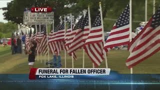 Funeral being held for Illinois officer killed last week