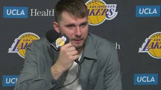 Luka Doncic PostGame Interview | Milwaukee Bucks vs Los Angeles Lakers