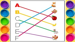Match the Letters with Pictures 🔤🖍️ | ABC Matching Game for Kids | Fun Learning with Colorful Minds screenshot 5