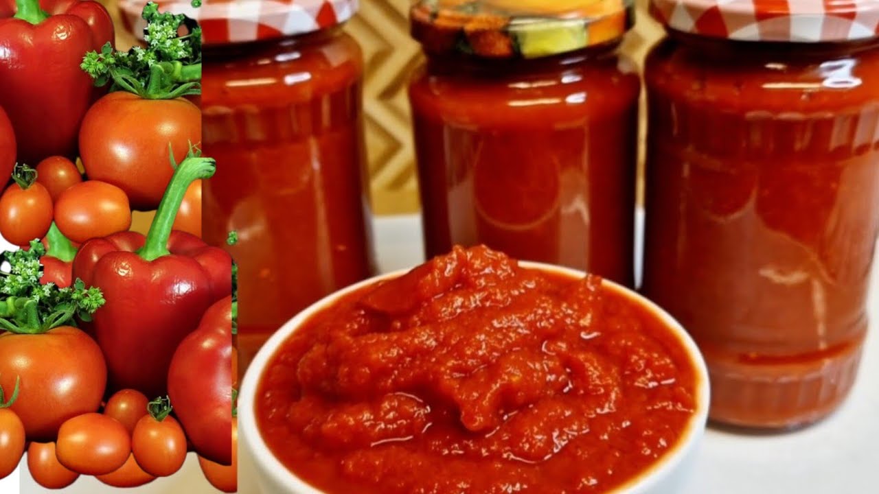 PURÉE DE TOMATE: Comment Je Réalise Le Concentré De Tomate Aux Poivrons Plus Sa Conservation