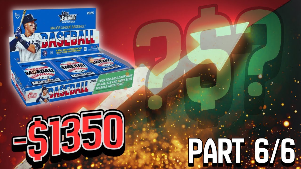 GOING GREEN!!! 🔥 FULL CASE PROFIT CHALLENGE 🔥 2025 Topps Heritage High Number Hobby - PART 6/6