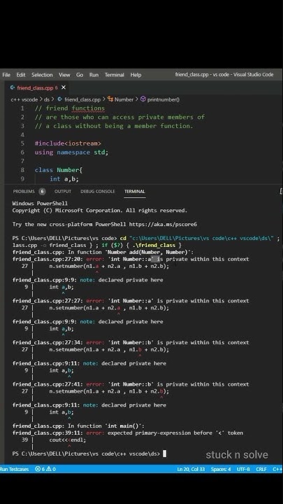C++ program to demonstrate friend function| c++ programming| #shorts # ...