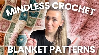 10+ Mindless Crochet Blanket Patterns You’ll Want to Make | Perfect Crochet Therapy 🧶 