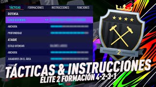 TÁCTICAS E INSTRUCCIONES 4-2-3-1 (ÉLITE 2) FIFA 21 ULTIMATE TEAM