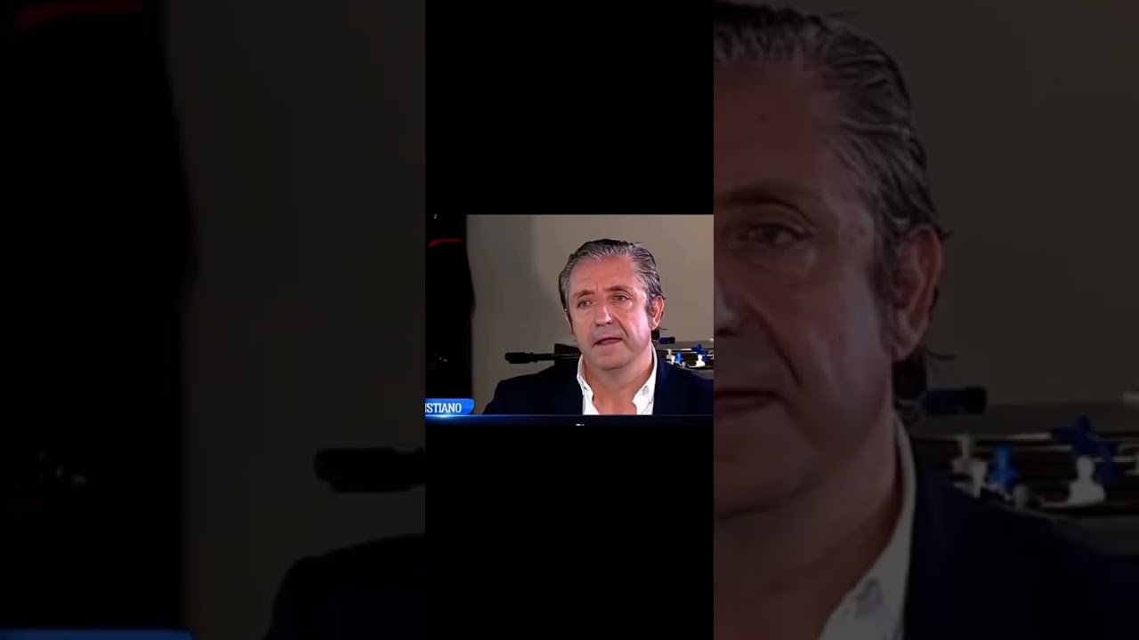 ronaldo laughing with reporter