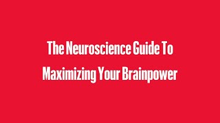 The Neuroscience Guide To Maximizing Your Brainpower