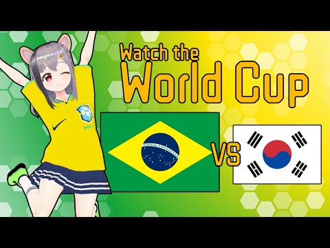 【World Cup】Visualização simultânea⚽Brasil vs Coréia do Sul　同時視聴⚽【VtuberJP 雲母ミミ/EN/PT/ES subtitle】