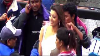 படபபடபபல கஜல அகரவல Surya And Kajal Aggarwal In Shooting Spot