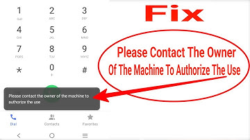 Fix ‼ Please Contact The Owner Of The Machine To Authorize The Use Vivo