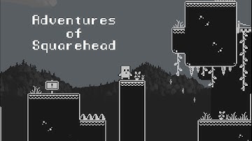 Adventures Of Squarehead - 2D Minimalistic Platformer - First showcase