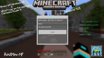 Minecraft PE / BE (1.8.x) : PocketMine TeleportUI Plugin • Download Link!