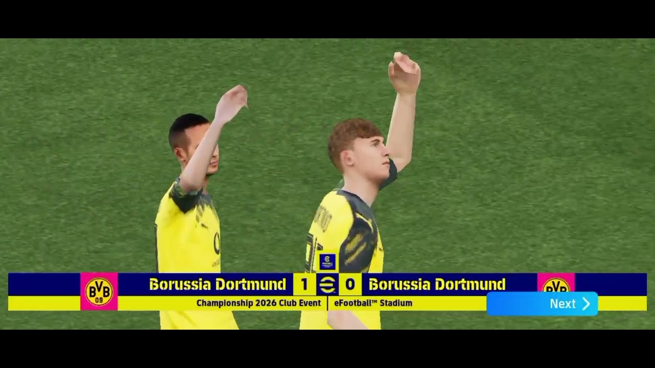 We are playing the Borussia Dortmund tournament. #EVILefootballmobile#pes21