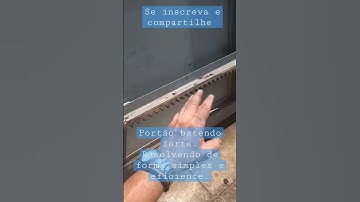 Portão batendo forte. Resolvendo de forma simples e eficiente.