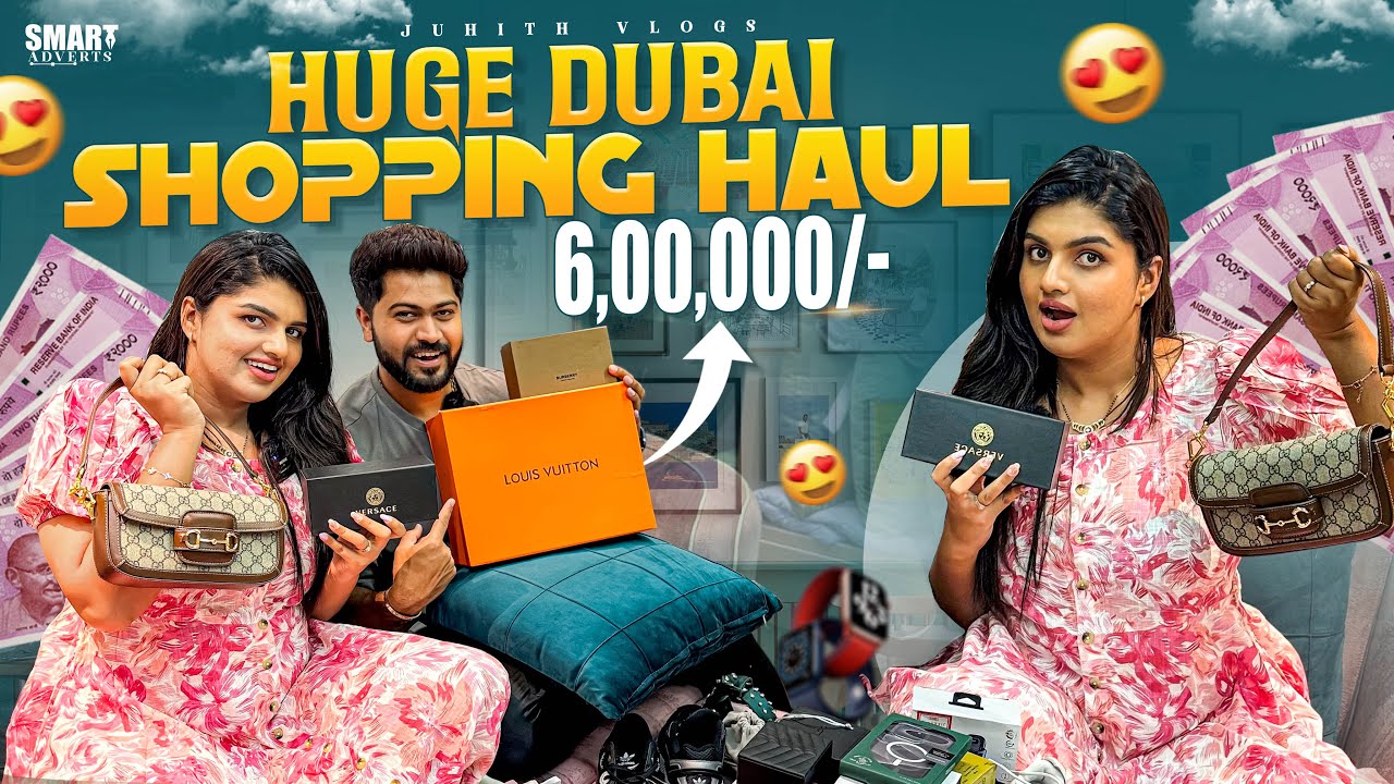 |Our Huge Dubai Shopping Haul😍Worth 6,00,000/-😨|Our First Luxury Shopping🛍️|Gucci&Louis Vuitton|