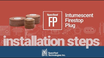 Intumescent Firestop Plug