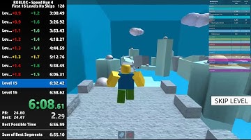 [Former WR] ROBLOX Speed Run 4 - First 16 Levels (No Skips) in 6:56.900
