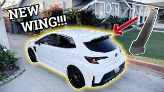 GR COROLLA GETS NEW WING!