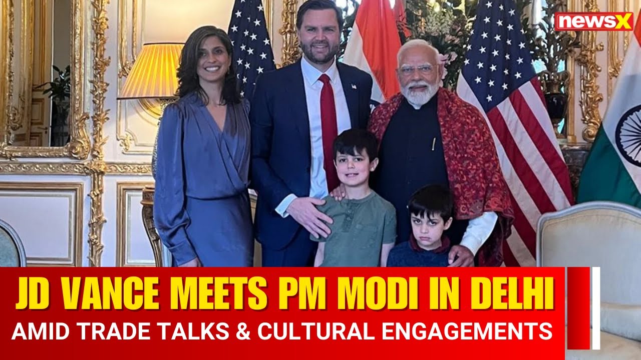 JD Vance's India Visit: PM Modi Meets US VP JD Vance Amid Trade Talks & Cultural Engagements | NewsX