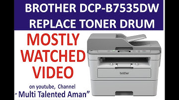 BROTHER DCP B7535DW PRINTER DRUM RESET /DRUM ERROR