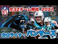 【NFL】カロライナ・パンサーズの歴史と注目選手は?ダーノルド画伯もいるけど、全てはマキャフリー次第だ!