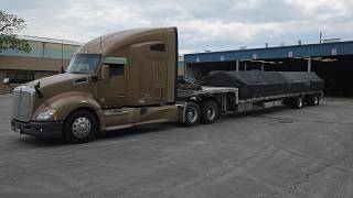 Picking up my new trailer!!! #lonemountain #afctransport #kenworth #flatbed