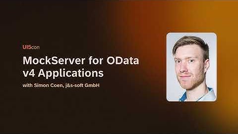 UI5con 2023: MockServer for OData v4 Applications