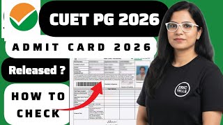 cuet pg admit card 2026 | cuet pg hall ticket 2026