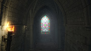 Low-Poly Gothic Chapel Model With PBR Materials