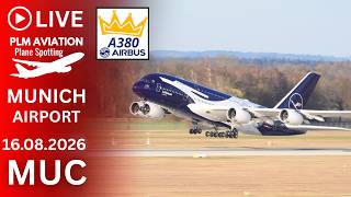 LIVE MUNICH AIRPORT HEAVY SUNDAY ACTION - PLANE SPOTTING LIVESTREAM