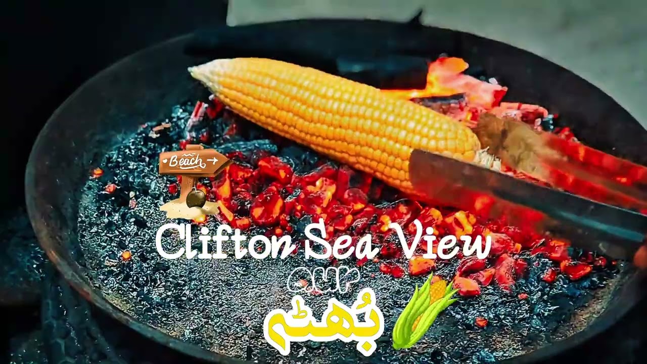 Clifton Seaview aur بْھٹہ Evening vibes Of Do Darya beach and bhutta, Karachi style #dodaryakarachi 