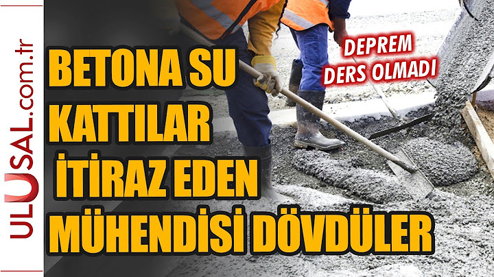 Betona su kattılar, itiraz eden mühendise saldırdılar