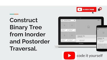Construct Binary Tree from Inorder and Postorder Traversal #tree #cp #leetcode #python
